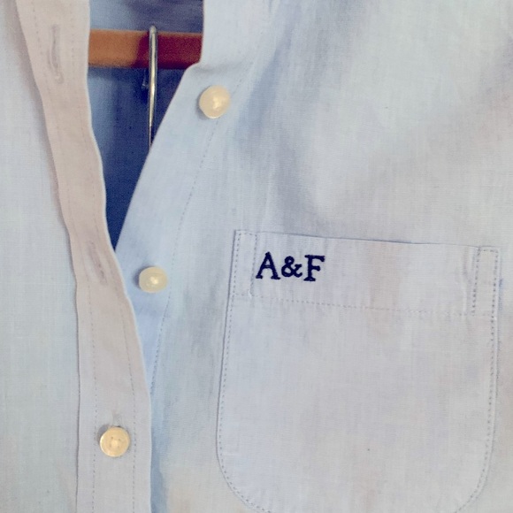 A & F cotton denim look shirt. - Picture 2 of 7